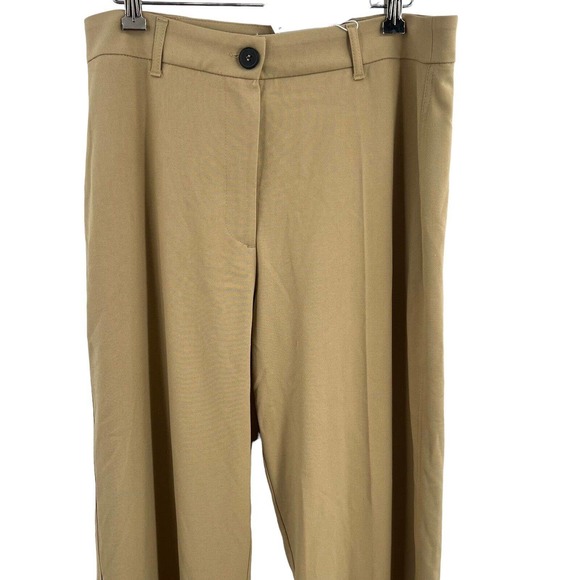 Bershka Womens‎ Tan Trouser Wide Leg Size 10 New - Picture 2 of 7